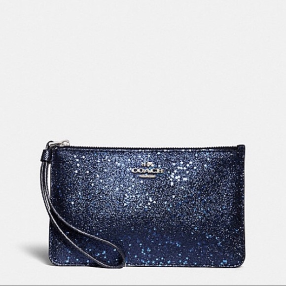 Coach Star Glitter Corner Zip Wristlet - Picture 2 of 2